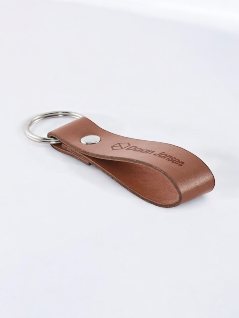 Vegan Leather Loop Keyring | 4 Colours