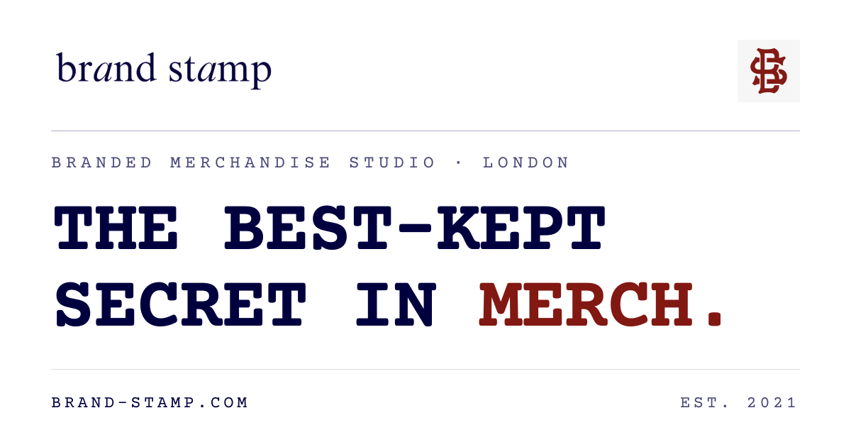 Brand Stamp: The best-kept secret in merch